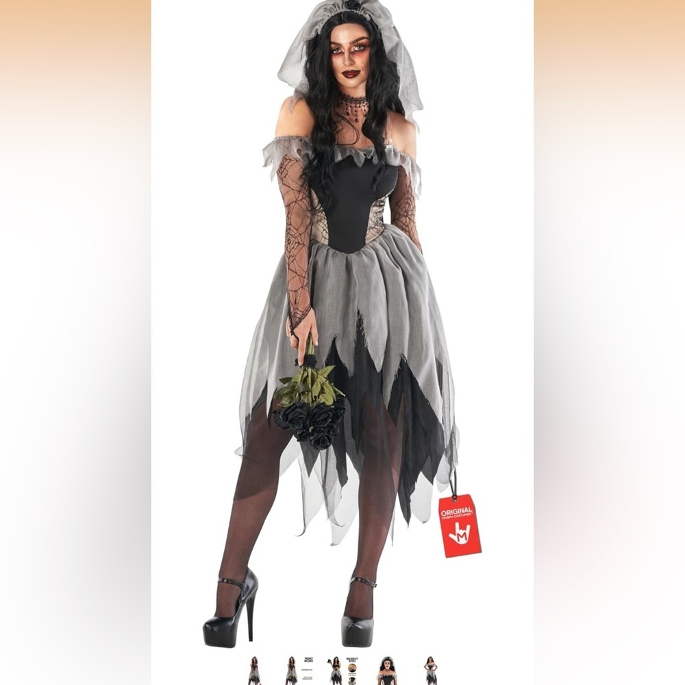 Gothic corpse bride costume
